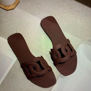 Wine Colored Women’s Slides/Sandals
